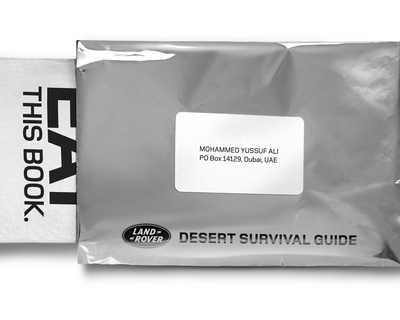 Land Rover crea libro de supervivencia comestible